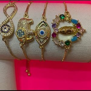Beautiful gold plated bracelets